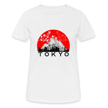 Tokyo - T-shirt respirant Femme - blanc - Devant - AI Model Female 172 dark (172cm)