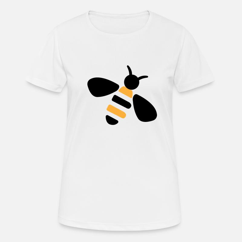 Bee - Women's Breathable T-Shirt - white