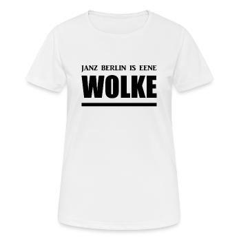 Berlinerisch - Dialekt - Spruch - Frauen T-Shirt atmungsaktiv - Weiß - Vorne - AI Model Female 172 dark (172cm)