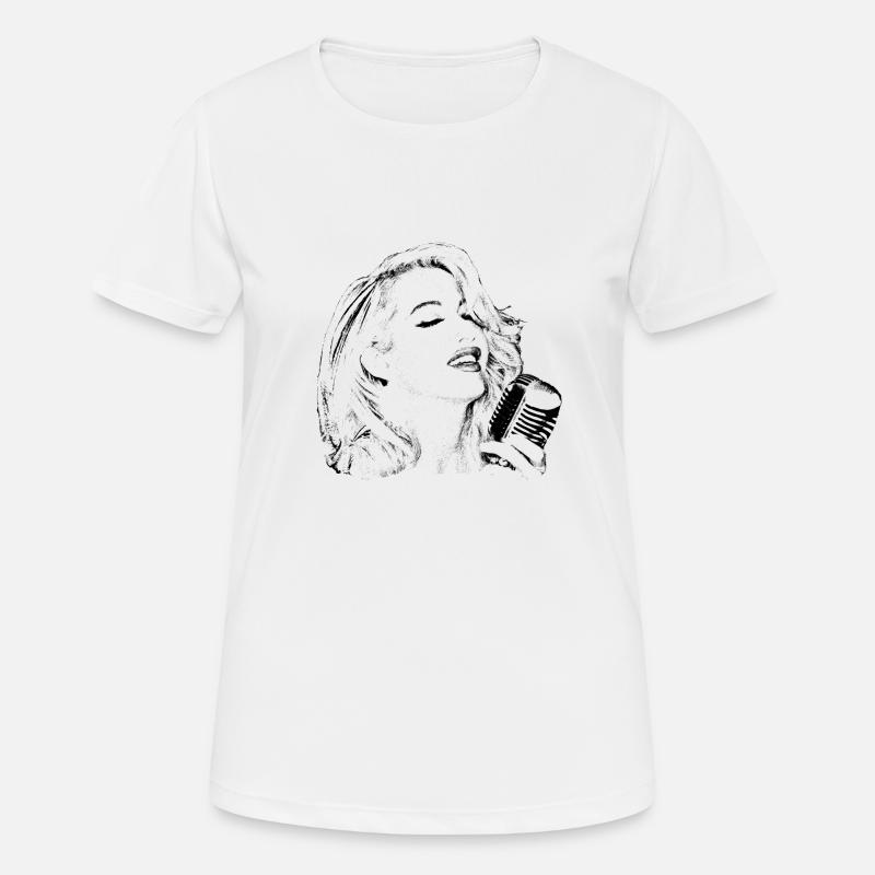 Singer - Women's Breathable T-Shirt - white