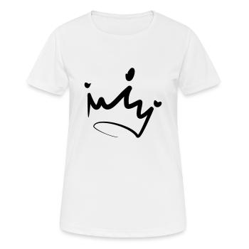 Krone - Frauen T-Shirt atmungsaktiv - Weiß - Vorne - AI Model Female 172 dark (172cm)