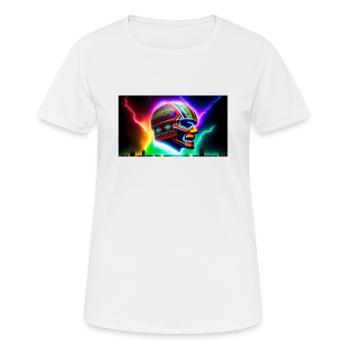 Mexikanischer Fußball Schamane - Frauen T-Shirt atmungsaktiv - Weiß - Vorne - AI Model Female 172 dark (172cm)