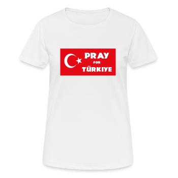 Türkei Flagge Syrien - Frauen T-Shirt atmungsaktiv - Weiß - Vorne - AI Model Female 172 dark (172cm)