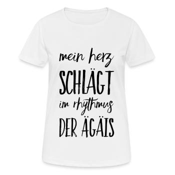 Lustiger Griechischer Spruch Griechenland Geschenk - Frauen T-Shirt atmungsaktiv - Weiß - Vorne - AI Model Female 172 dark (172cm)