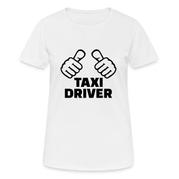 Taxifahrer - Frauen T-Shirt atmungsaktiv - Weiß - Vorne - AI Model Female 172 dark (172cm)