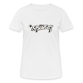 graffiti - Frauen T-Shirt atmungsaktiv - Weiß - Vorne - AI Model Female 172 dark (172cm)