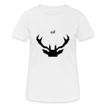 NOIR SAUVAGE - T-shirt respirant Femme - blanc - Devant - AI Model Female 172 dark (172cm)