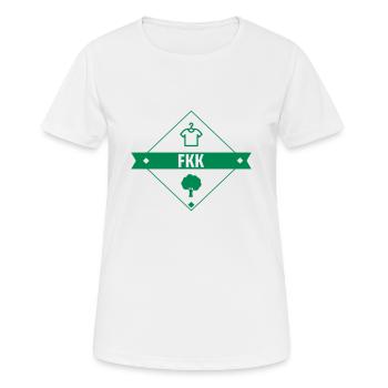 Naturismus / FKK / Nudismus / Naturist - Frauen T-Shirt atmungsaktiv - Weiß - Vorne - AI Model Female 172 dark (172cm)
