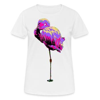 Flamand - T-shirt respirant Femme - blanc - Devant - AI Model Female 172 dark (172cm)