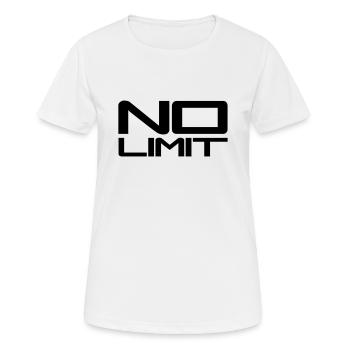 No Limit Design - Frauen T-Shirt atmungsaktiv - Weiß - Vorne - AI Model Female 172 dark (172cm)