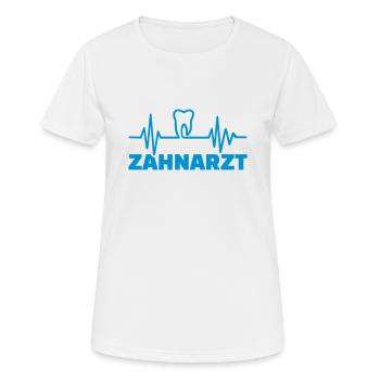 Zahnarzt - Frauen T-Shirt atmungsaktiv - Weiß - Vorne - AI Model Female 172 dark (172cm)