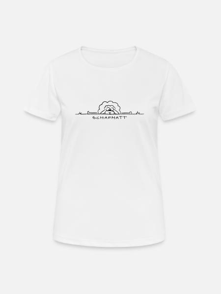 Schafmatt - Frauen T-Shirt atmungsaktiv - Weiß