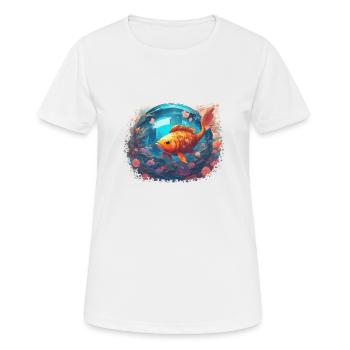Sunfish Reflections - Women's Breathable T-Shirt - white - Front - AI Model Female 172 dark (172cm)