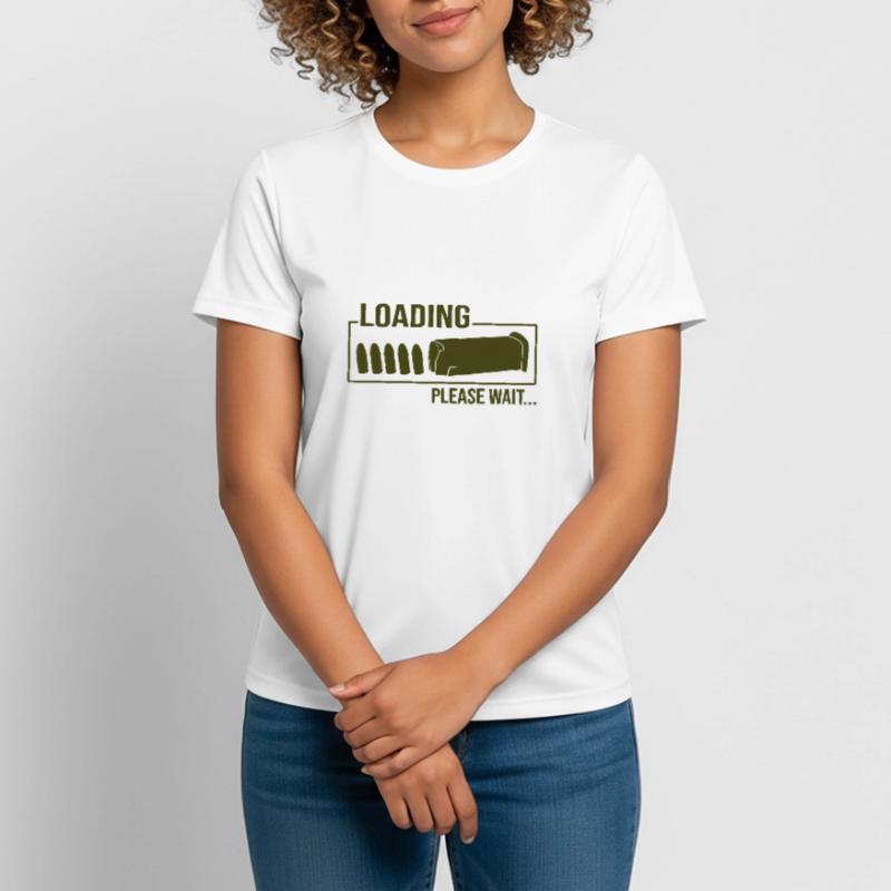 Loading Bullet Please Wait T-shirt respirant Femme