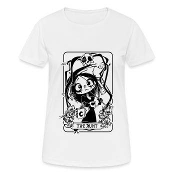 The Aunt Funny Gothic Tarot Cards - Women's Breathable T-Shirt - white - Front - AI Model Female 172 dark (172cm)
