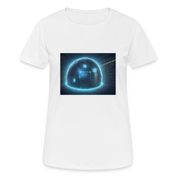 Synthesis of the future of technology - Women's Breathable T-Shirt - white - Front - AI Model Female 172 dark (172cm)