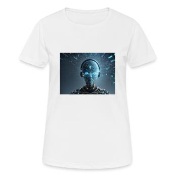Synthèse de l’avenir de la technologie - T-shirt respirant Femme - blanc - Devant - AI Model Female 172 dark (172cm)