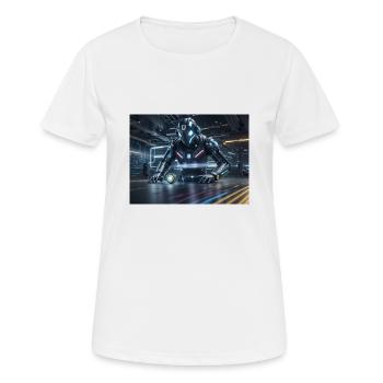 Synthèse de l’avenir de la technologie - T-shirt respirant Femme - blanc - Devant - AI Model Female 172 dark (172cm)