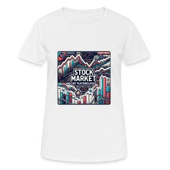 Stock Market Trading My Passion - Women's Breathable T-Shirt - white - Front - AI Model Female 172 dark (172cm)