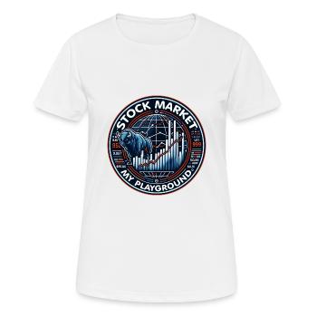 Stock Market Trading meine Passion - Frauen T-Shirt atmungsaktiv - Weiß - Vorne - AI Model Female 172 dark (172cm)