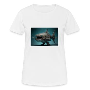 Robo Catfish - Women's Breathable T-Shirt - white - Front - AI Model Female 172 dark (172cm)