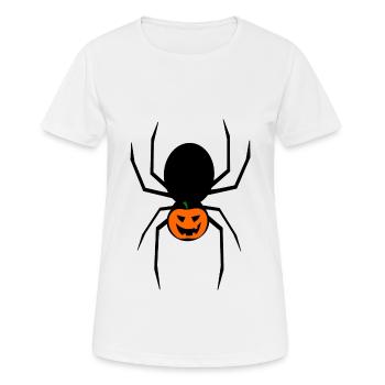 Halloween Kostüm Halloween T-shirt Spinne - Frauen T-Shirt atmungsaktiv - Weiß - Vorne - AI Model Female 172 dark (172cm)