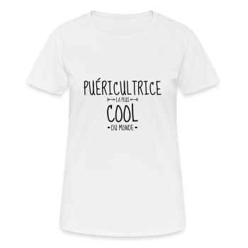 Nursery Nurse Kinderpflegerin Puéricultrice Baby - Women's Breathable T-Shirt - white - Front - AI Model Female 172 dark (172cm)