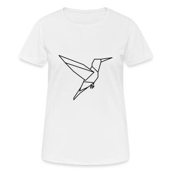 Vogel Bird Animal Minimal - Frauen T-Shirt atmungsaktiv - Weiß - Vorne - AI Model Female 172 dark (172cm)