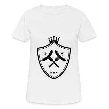 bratwurst symbole blason saucisse currywurst - T-shirt respirant Femme - blanc - Devant - AI Model Female 172 dark (172cm)