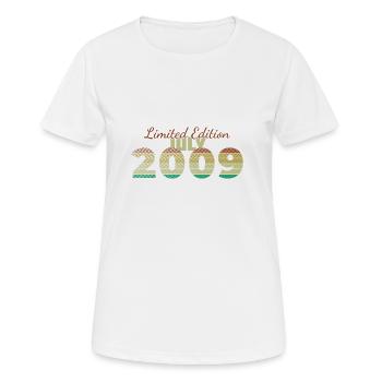 16. Geburtstag Limited Edition (SCR) 07/2009 - Frauen T-Shirt atmungsaktiv - Weiß - Vorne - AI Model Female 172 dark (172cm)