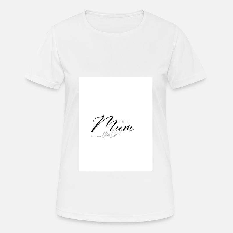 Future Mum - Women's Breathable T-Shirt - white