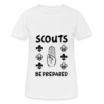 Scouts Toujours Prêts ! - T-shirt respirant Femme - blanc - Devant - AI Model Female 172 dark (172cm)