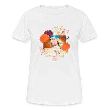 Only - vibes - Women's Breathable T-Shirt - white - Front - AI Model Female 172 dark (172cm)