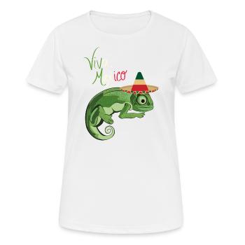 Viva Mexiko Sombrero - Frauen T-Shirt atmungsaktiv - Weiß - Vorne - AI Model Female 172 dark (172cm)