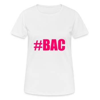 BAC. BACCALAUREAT. BREVET. DNB. EXAMEN. BRAVO - T-shirt respirant Femme - blanc - Devant - AI Model Female 172 dark (172cm)