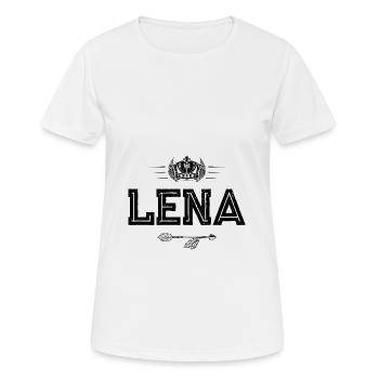 Lena - T-shirt respirant Femme - blanc - Devant - AI Model Female 172 dark (172cm)