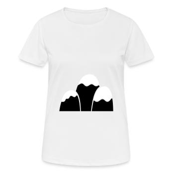 Berge Berg Gebirge 17 - Frauen T-Shirt atmungsaktiv - Weiß - Vorne - AI Model Female 172 dark (172cm)