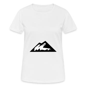 Berge Berg Gebirge 11 - Frauen T-Shirt atmungsaktiv - Weiß - Vorne - AI Model Female 172 dark (172cm)
