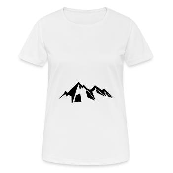 Berge Berg Gebirge 16 - Frauen T-Shirt atmungsaktiv - Weiß - Vorne - AI Model Female 172 dark (172cm)