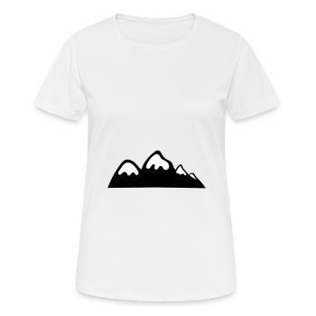 Berge Berg Gebirge 10 - Frauen T-Shirt atmungsaktiv - Weiß - Vorne - AI Model Female 172 dark (172cm)