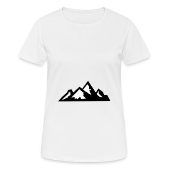 Berge Berg Gebirge 08 - Frauen T-Shirt atmungsaktiv - Weiß - Vorne - AI Model Female 172 dark (172cm)
