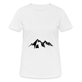Berge Berg Gebirge 15 - Frauen T-Shirt atmungsaktiv - Weiß - Vorne - AI Model Female 172 dark (172cm)