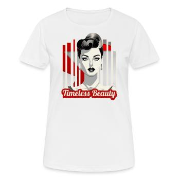 Beauté intemporelle - T-shirt respirant Femme - blanc - Devant - AI Model Female 172 dark (172cm)