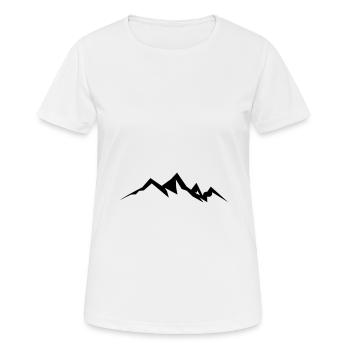 Berge Berg Gebirge 19 - Frauen T-Shirt atmungsaktiv - Weiß - Vorne - AI Model Female 172 dark (172cm)