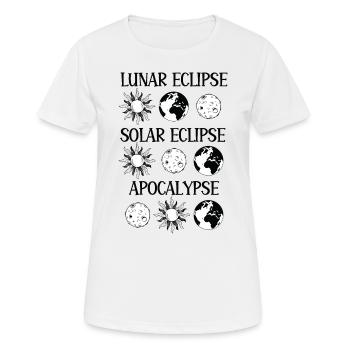 Éclipse lunaire Éclipse solaire Apocalypse - T-shirt respirant Femme - blanc - Devant - AI Model Female 172 dark (172cm)