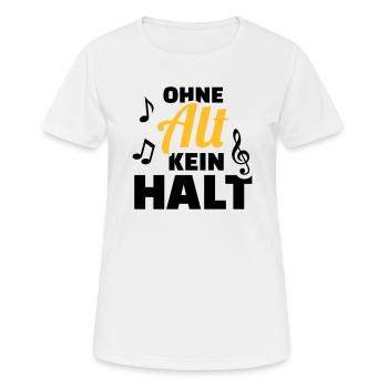 Chor - Frauen T-Shirt atmungsaktiv - Weiß - Vorne - AI Model Female 172 dark (172cm)