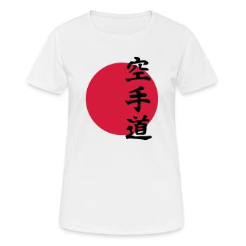 karate - Frauen T-Shirt atmungsaktiv - Weiß - Vorne - AI Model Female 172 dark (172cm)