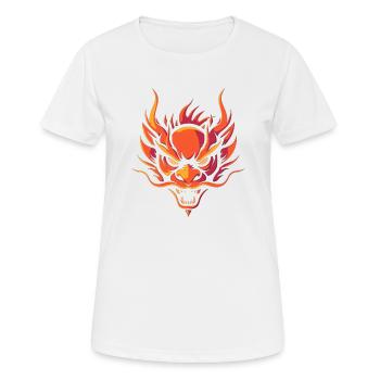 tête de dragon chinois - T-shirt respirant Femme - blanc - Devant - AI Model Female 172 dark (172cm)