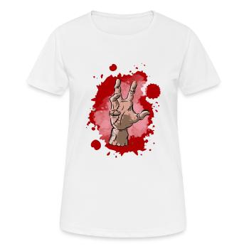 Hand, Die Hand, das Ding - Frauen T-Shirt atmungsaktiv - Weiß - Vorne - AI Model Female 172 dark (172cm)