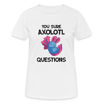 You Sure Axolotl Questions - Women's Breathable T-Shirt - white - Front - AI Model Female 172 dark (172cm)